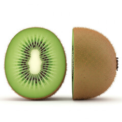 kiwi fruit isolated on white background