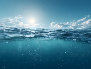 Fototapeta premium blue sky and sea