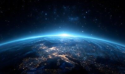 Fototapeta premium earth and sun