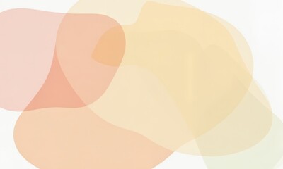 A minimalist pastel paper collage with overlapping organic shapes, blending warm and cool tones seamlessly.