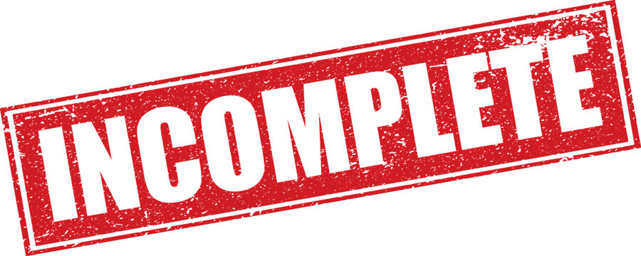 Red Incomplete Rubber Stamp Word Text Written in Reverse Grunge Button Vector in Double Sharp Border, Vintage, Transparent Background, Svg, Png