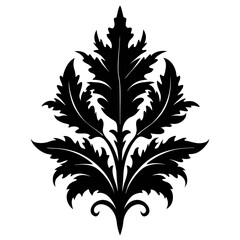 black and white floral design