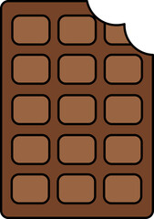 한입먹은 초콜릿