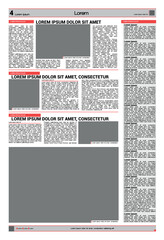Newspaper Page Layout Mockup