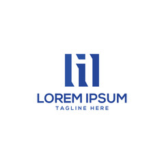 abstract letter mark logo design sign modern minimal concept 