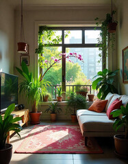 Tiles, carved wood furniture, lantern lighting, and jewel-toned textiles interiours