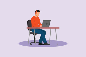 Talented Hobbies Concept. Colored flat vector illustration isolated