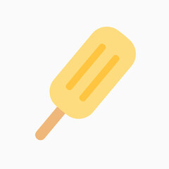 ice cream flat icon isolated on white