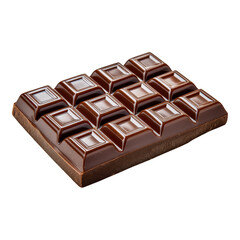Obraz premium Delicious Smooth Chocolate Bar with Square Segments Perfect for Sweet Treat Lovers