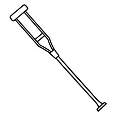 Medical Aid Crutch Icon