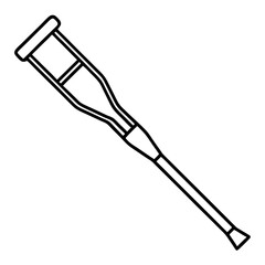 Medical Aid Crutch Icon