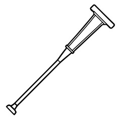 Medical Aid Crutch Icon