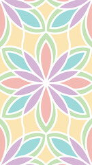 Elegant pastel floral pattern seamless design perfect for textiles and graphic projects
