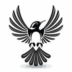 Obraz premium Graceful bird with outstretched wings lends itself to brand identity and wildlife conservation efforts in artistic form.