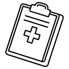 Obraz premium Medical File Pad – Clean Vector Design