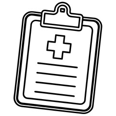 Obraz premium Medical File Pad – Clean Vector Design