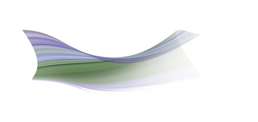 Abstract Green and Purple Swirling Wave, Digital Art, Futuristic, Technology Background Image