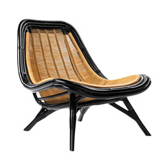 wooden chair isolated on white