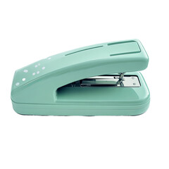 blue stapler isolated on white