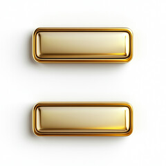 gold metal button
