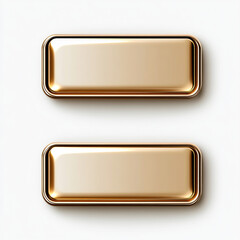 set of metal buttons