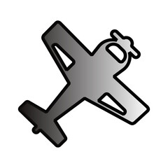 Vector Icon of Small Airplane or Light Aircraft