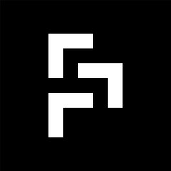 Obraz premium Letter F arrow creative simple logo design