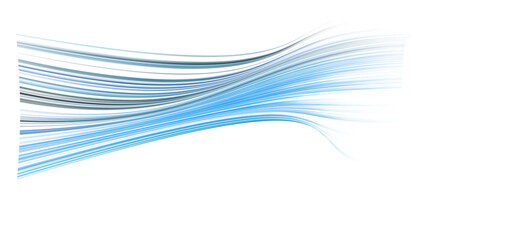 Abstract Blue Swirling Lines: Dynamic Technology Background, Futuristic Design Element