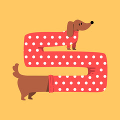 Cute dog illustration