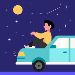 Was daydreaming illustration