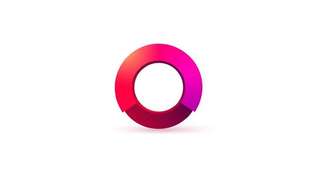 Animated minimal loading icon with a smooth spinning circle. Perfect seamless loop for modern web interfaces, apps, and digital projects
