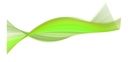 Obraz premium Abstract lime green flowing wave design; vibrant, organic, modern style.