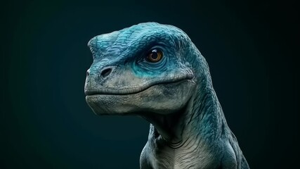 Mesmerizing Close-Up of an Intriguing Prehistoric Reptilian Creature Portrait