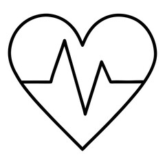 Rhythmic Heartbeat Silhouette