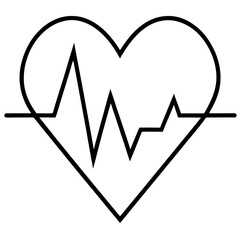 Rhythmic Heartbeat Silhouette