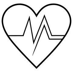 Rhythmic Heartbeat Silhouette