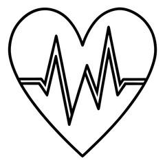 Rhythmic Heartbeat Silhouette