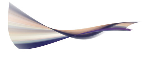 Abstract Swirling Purple and Beige Wave; Elegant, Serene, Modern Design Element