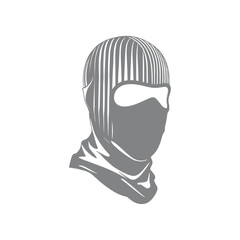 Monochrome Balaclava Design Illustration