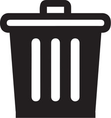 trash can icon, Vector illustration.