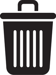 trash can icon, Vector illustration.