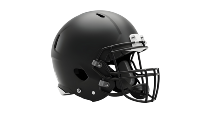 Black football helmet illustration
