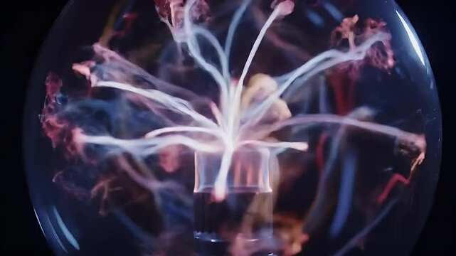 Plasma Ball: Electrical Discharge in Glass Sphere