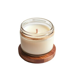 candle on white background