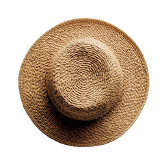 straw hat isolated on white