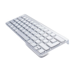 computer keyboard isolated on white