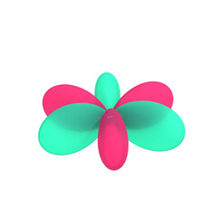 電子軌道の3dCG素材