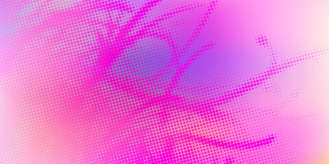 Pink orange polka dots gradient halftone background. Pop art cartoon dot texture with comic graphic design, Horizontal abstract pattern wall for cover digital technology