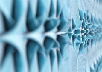 Abstract textured blue geometrical organic shapes