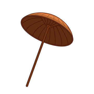 Traditional Kerala Umbrella or Olakkuda &ndash; Kerala Onam Festival Mahabali Accessory Vectot Graphics